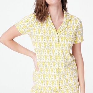 Yellow Monkey Polo Pajamas